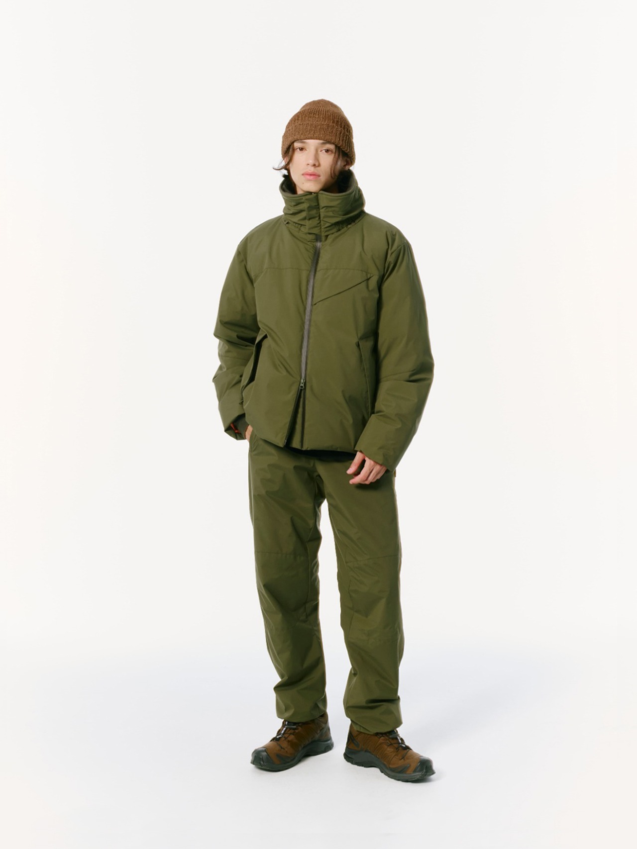 Padding Pants 밀라코드(MILACODE) Utility Padding Pants (3M Featherless Loose Fit (GREEN ...